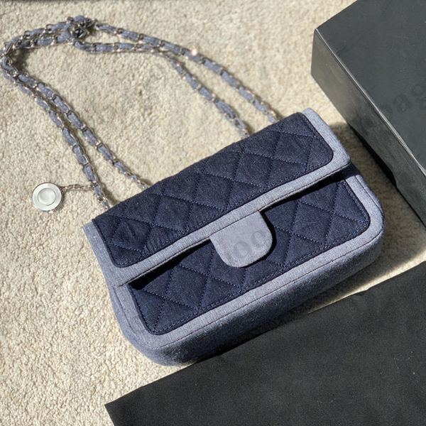 womens classic denim coins flap quilted bags vintage silver metal hardware matelasse chain crossbody two tone blue shoulder wallets designer
womens classic denim coins flap quilted bags vintage silver metal hardware matelasse chain crossbody two tone blue shoulder wallets designer