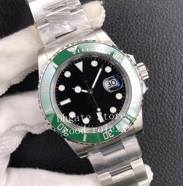 Image of 41mm Watches Black Green Blue Men&#039;s Automatic Cal.3235 Watch Men Ceramic Bezel Eta Full 904L Steel Vs Dive Date Sapphire Crystal Vsf 28800 vph/Hz Wristwatches
