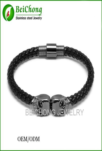 bc jewelry northskull 316l stainless steel bangle genuine leather north skull bracelet for men and women bc1906270911, Black
bc jewelry northskull 316l stainless steel bangle genuine leather north skull bracelet for men and women bc1906270911, Black