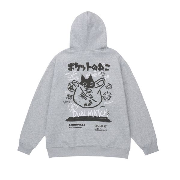 japanese style hoodie sweatshirt harajuku funny cat print pullover hooded mens 2023 autumn fashion casual loose hoodies male, Black
japanese style hoodie sweatshirt harajuku funny cat print pullover hooded mens 2023 autumn fashion casual loose hoodies male, Black