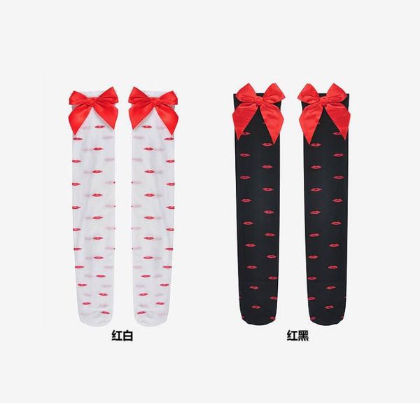 bow socks white stockings women' fun silk stockings spring summer autumn thin style jacquard love high over the knee, Red;black
bow socks white stockings women' fun silk stockings spring summer autumn thin style jacquard love high over the knee, Red;black