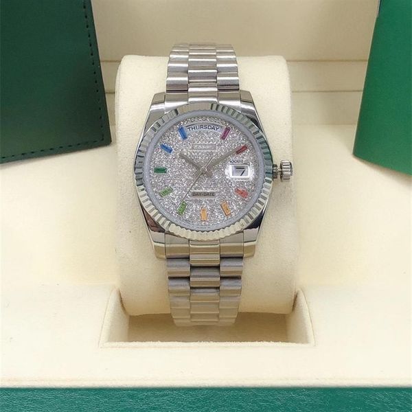 luxury designer classic fashion automatic mechanical watch inset with colored diamonds size 36mm sapphire mirror ladies like chris222e, Slivery;golden
luxury designer classic fashion automatic mechanical watch inset with colored diamonds size 36mm sapphire mirror ladies like chris222e, Slivery;golden