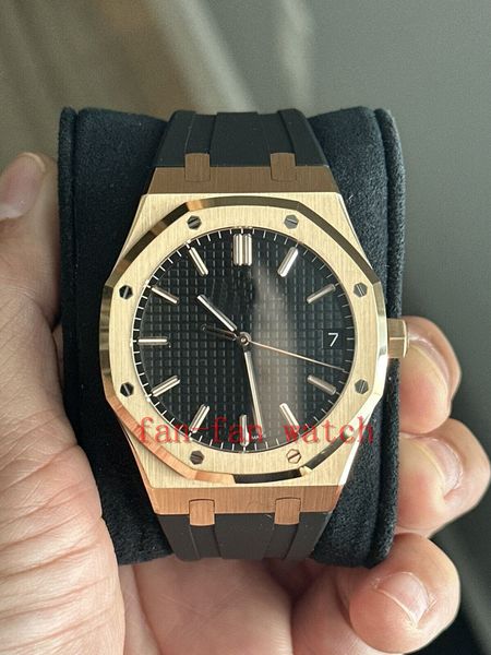 2023 qc automatic movement watch 15500or rose gold black dial with leather strap, Slivery;brown
2023 qc automatic movement watch 15500or rose gold black dial with leather strap, Slivery;brown