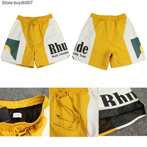 2023 new men's shorts fashion designer rhude couple american sunset letter print color blocker summer sports beach pants yellow capris, White;black
2023 new men's shorts fashion designer rhude couple american sunset letter print color blocker summer sports beach pants yellow capris, White;black