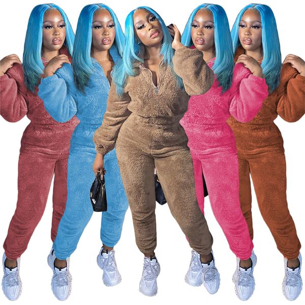 furry tracksuits women winter clothing warm 2 piece set thick double fleece ladies outfits cute sweatshirt pants sportswear sweatsuits whole, Gray
furry tracksuits women winter clothing warm 2 piece set thick double fleece ladies outfits cute sweatshirt pants sportswear sweatsuits whole, Gray
