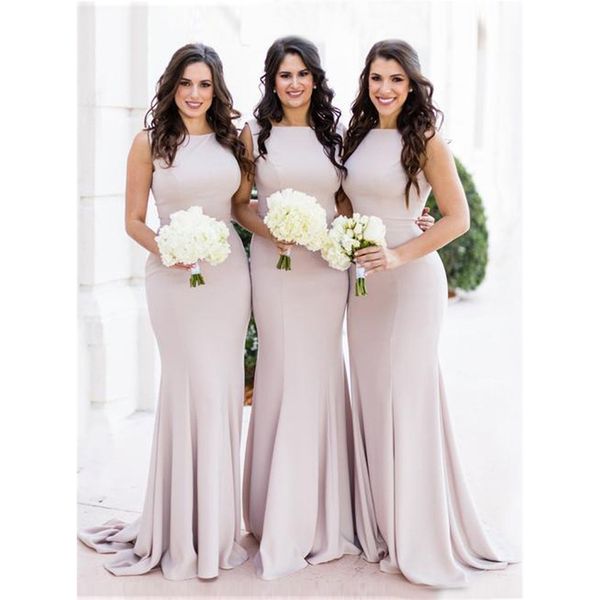 wholesale price mermaid bridesmaids dresses high neck elastic satin bridesmaid dress sleeveless for teens wedding party, White;pink
wholesale price mermaid bridesmaids dresses high neck elastic satin bridesmaid dress sleeveless for teens wedding party, White;pink