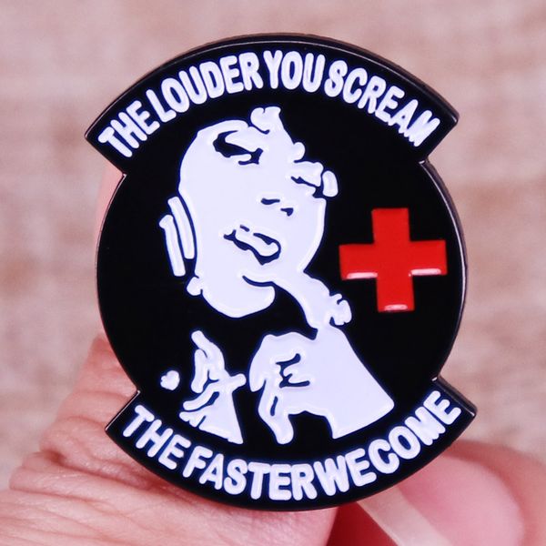 the louder you scream the faster we come enamel pins backpack lapel pin shirt bag badge jewelry gift, Blue
the louder you scream the faster we come enamel pins backpack lapel pin shirt bag badge jewelry gift, Blue