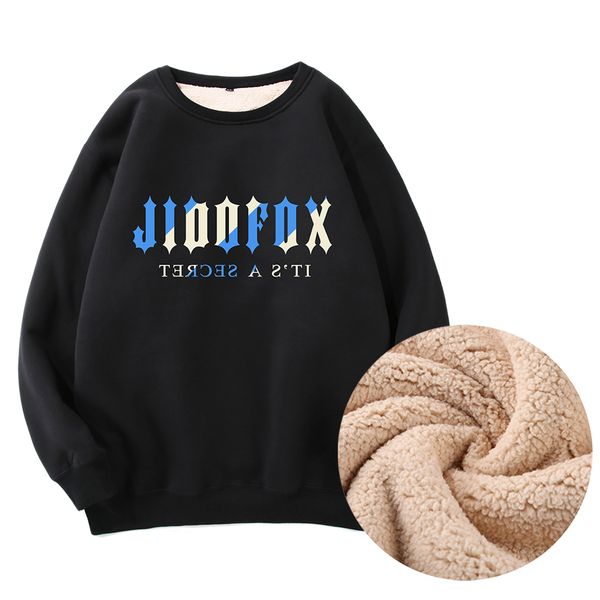 men's hoodies winter lamb cashmere round neck sweater youth thickened undercoat student casual warm shirt, Black
men's hoodies winter lamb cashmere round neck sweater youth thickened undercoat student casual warm shirt, Black