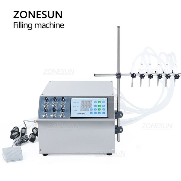 zonesun 6 head semi-automatic filling machine fruit juice mineral water bottling fluid liquid dosing dispenser
zonesun 6 head semi-automatic filling machine fruit juice mineral water bottling fluid liquid dosing dispenser