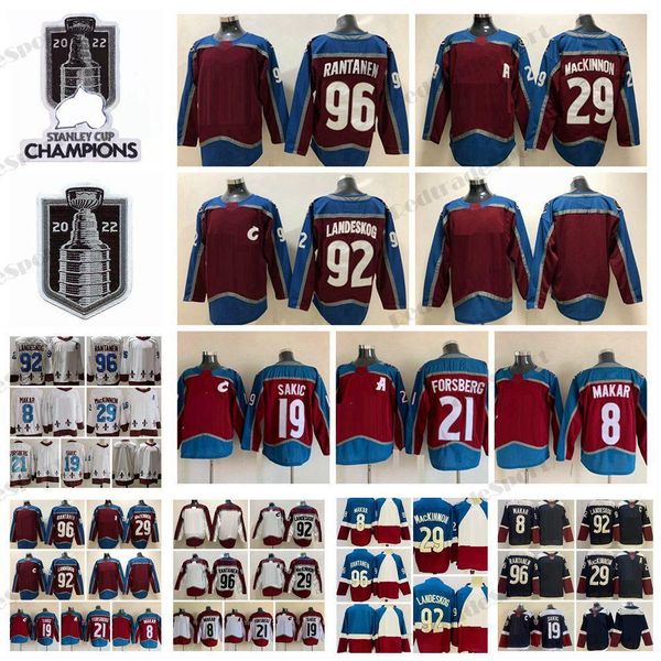 2022 stanley cup champions 29 nathan mackinnon hockey jerseys 92 gabriel landeskog 96 mikko rantanen 8 cale makar 19 joe sakic 21 peter fors, Black;red
2022 stanley cup champions 29 nathan mackinnon hockey jerseys 92 gabriel landeskog 96 mikko rantanen 8 cale makar 19 joe sakic 21 peter fors, Black;red
