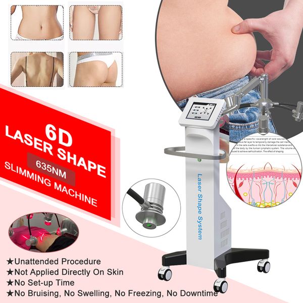 easy operation 635nm wavelength laser 6d slimming beauty machine no invasive no painless professional shape lipolaser for body shaping skin
easy operation 635nm wavelength laser 6d slimming beauty machine no invasive no painless professional shape lipolaser for body shaping skin