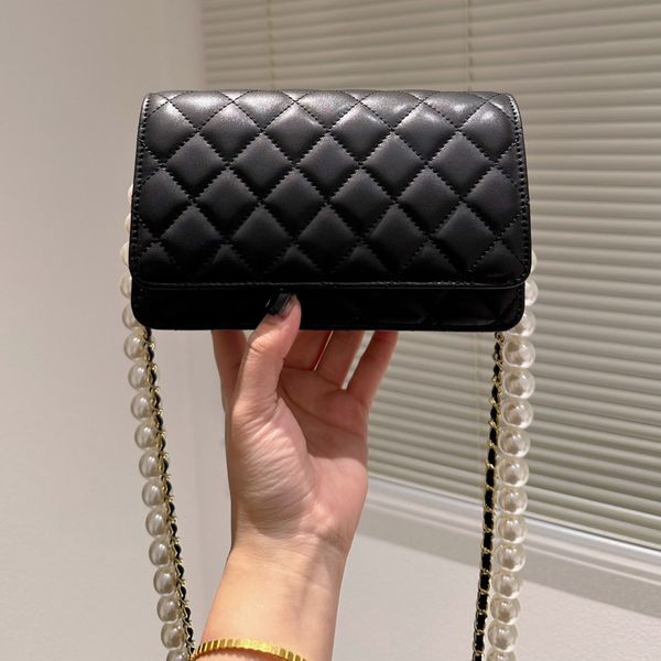 pearl chain woc wallets lambskin bags classic black white check quilted gold hardware cover designer coins purse vintage hardware crossbody
pearl chain woc wallets lambskin bags classic black white check quilted gold hardware cover designer coins purse vintage hardware crossbody