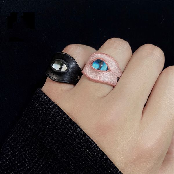 original design handmade leather eye ring creative personality exaggerate punk eye fashion jewelry accessories, Silver
original design handmade leather eye ring creative personality exaggerate punk eye fashion jewelry accessories, Silver