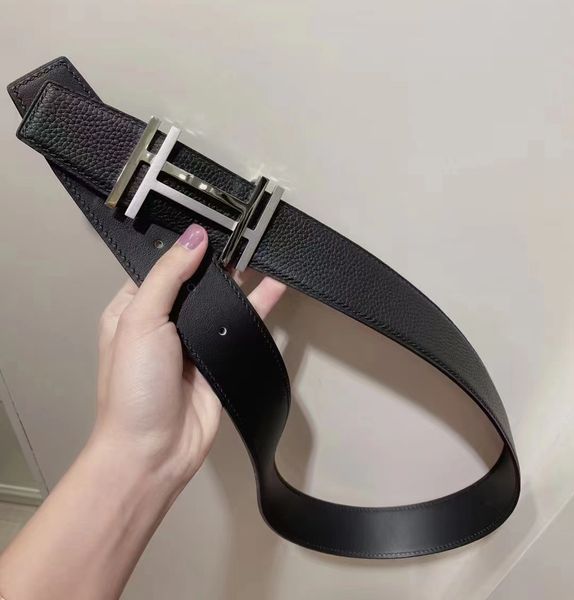 classics men belts designer mens and woman fashion togo leather classic reversible belt black brown h gold silver buckles 38cm ht0333
classics men belts designer mens and woman fashion togo leather classic reversible belt black brown h gold silver buckles 38cm ht0333