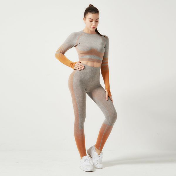 womens leggings suits sling yoga outfits yf59# gradient color design tracksuit long sleeve and pants high waist buttock lift elastic force s, Black
womens leggings suits sling yoga outfits yf59# gradient color design tracksuit long sleeve and pants high waist buttock lift elastic force s, Black