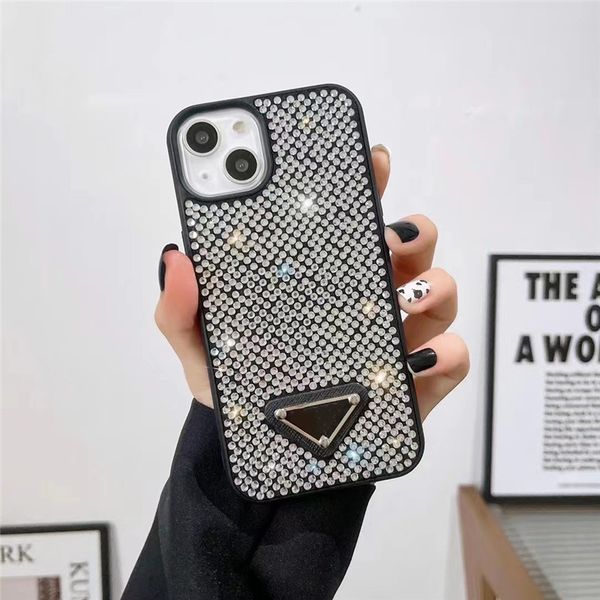 

Luxury Triangle Designer diamond cell phone cases for iphone 14plus 14 11 11promax 12 12pro 13 13pro 13promax 14 14promax, Style 1