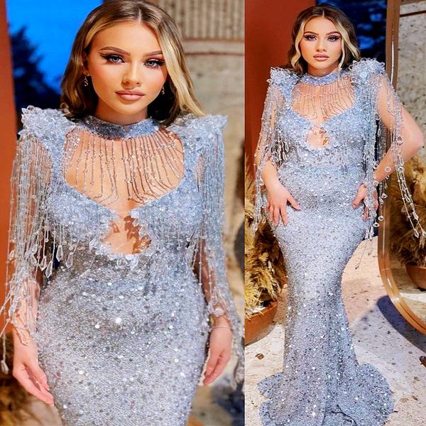 2023 arabic aso ebi silver mermaid prom dresses beaded crystals luxurious evening formal party second reception birthday engagement gowns dr, Black
2023 arabic aso ebi silver mermaid prom dresses beaded crystals luxurious evening formal party second reception birthday engagement gowns dr, Black