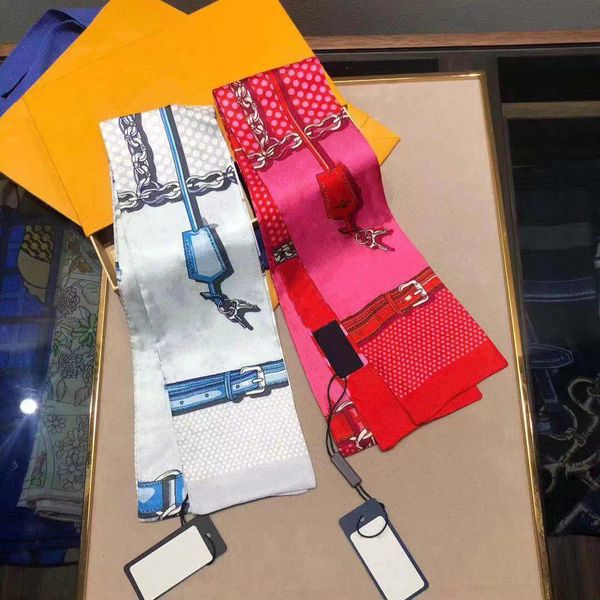 new brand women's fashion scarf designer hairband classic handbag scarf silk material size 8x120cm total 15 colours, Blue;gray
new brand women's fashion scarf designer hairband classic handbag scarf silk material size 8x120cm total 15 colours, Blue;gray