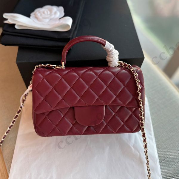 handle red lambskin flap totes bags designer classic quilted metal hardware chain crossbody shoulder with coins pouch womens mini handbags w
handle red lambskin flap totes bags designer classic quilted metal hardware chain crossbody shoulder with coins pouch womens mini handbags w