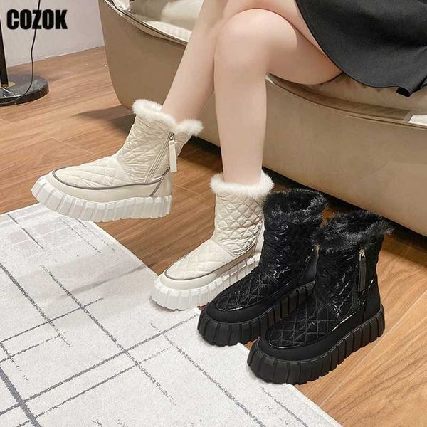 boots fashion zipper snow woman winter 2022 round toe plush black platform shoes women warm comfort mid-calf zapatos mujer 221215
boots fashion zipper snow woman winter 2022 round toe plush black platform shoes women warm comfort mid-calf zapatos mujer 221215