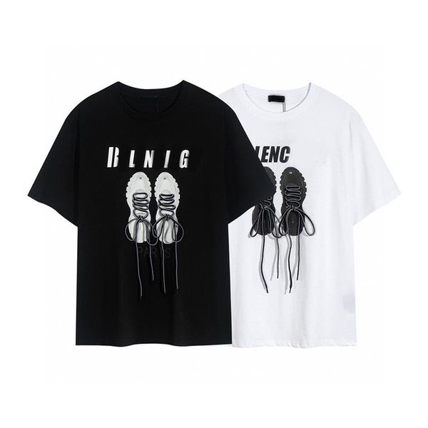 paris designer 2023 summer fashion brand alphabet daddy shoes printed laces men's and women's short sleeve t-shirt, White;black
paris designer 2023 summer fashion brand alphabet daddy shoes printed laces men's and women's short sleeve t-shirt, White;black