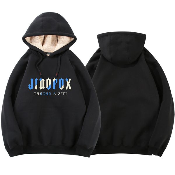 men's hoodies sweetheart boys' winter lamb fleece pullover loose hooded fashion brand thickened fleece youth versatile, Black
men's hoodies sweetheart boys' winter lamb fleece pullover loose hooded fashion brand thickened fleece youth versatile, Black