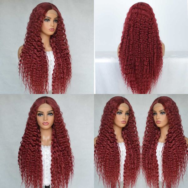lace wigs burgundy curly wig synthetic front red for black women with babyhair heat resistant 221216, Black;brown
lace wigs burgundy curly wig synthetic front red for black women with babyhair heat resistant 221216, Black;brown