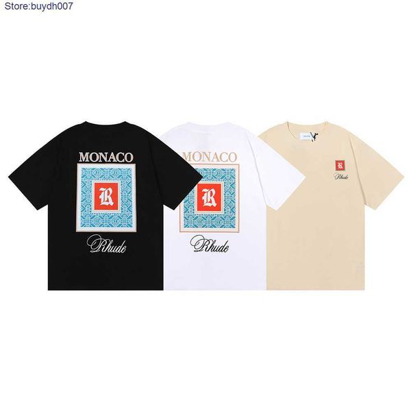 2023 new men's t shirt fashion designer rhude couple moroccan micro label printed short sleeved loose half sleeved, White;black
2023 new men's t shirt fashion designer rhude couple moroccan micro label printed short sleeved loose half sleeved, White;black