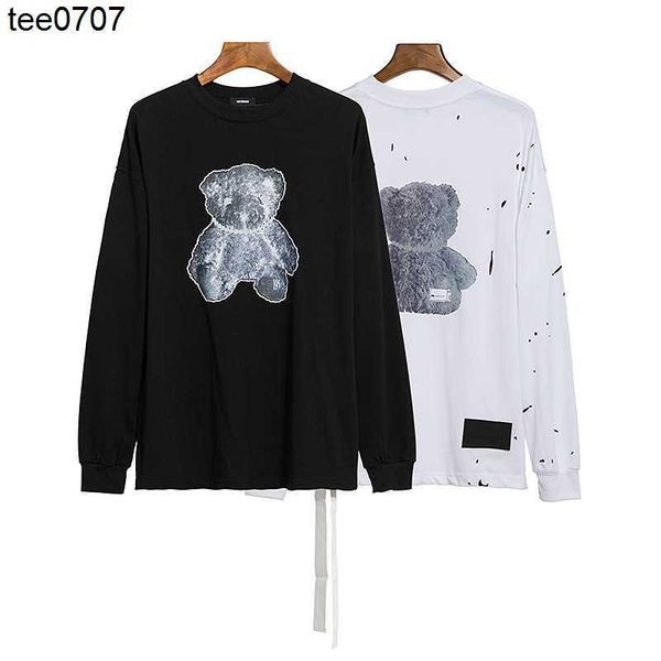 designer we11done bear print oversized version long sleeve stain net red men's and women's sweater size xl, Black
designer we11done bear print oversized version long sleeve stain net red men's and women's sweater size xl, Black