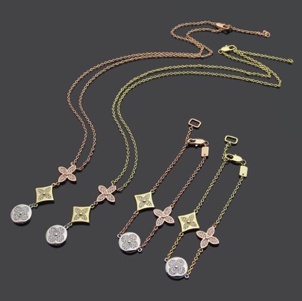 titanium steel four leaf pendants gold and silver full diamonds necklace v-letter women's necklace earring set designer jewelry v04
titanium steel four leaf pendants gold and silver full diamonds necklace v-letter women's necklace earring set designer jewelry v04