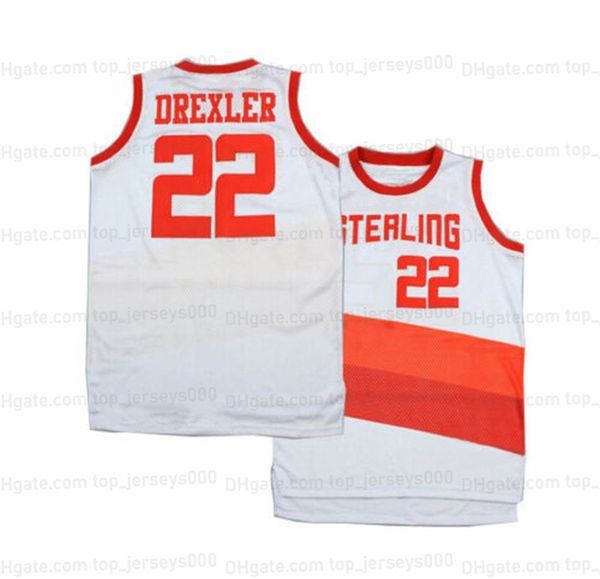 custom throwback drexler #22 high school basketball jersey white sewn any name number size s-4xl, Black
custom throwback drexler #22 high school basketball jersey white sewn any name number size s-4xl, Black