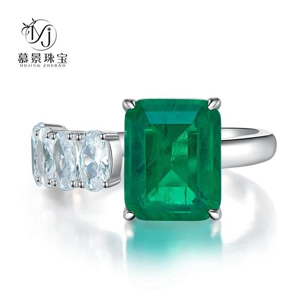 wedding accessories pure silver engagement rings fadeless emerald diamond birdal ring opening adjustable proposal ring no fading ladies jewe, White
wedding accessories pure silver engagement rings fadeless emerald diamond birdal ring opening adjustable proposal ring no fading ladies jewe, White
