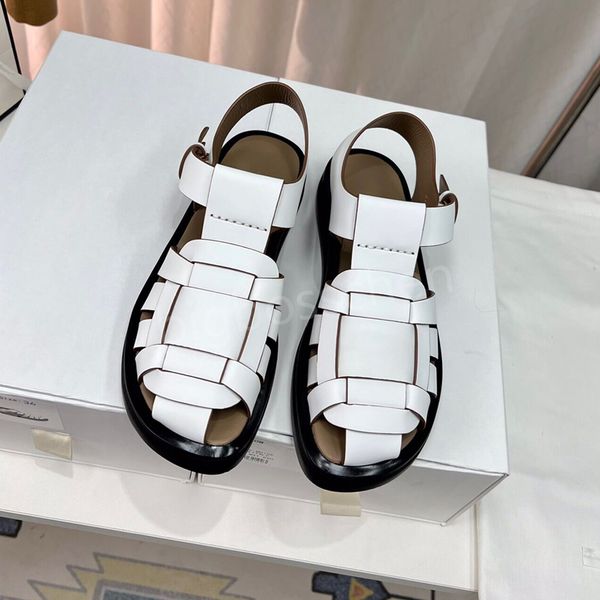 new summer 2023 roman sandals ladies casual shoes the row designer classic fashion leather buckle hollow weave flat heel thick bottom formal
new summer 2023 roman sandals ladies casual shoes the row designer classic fashion leather buckle hollow weave flat heel thick bottom formal