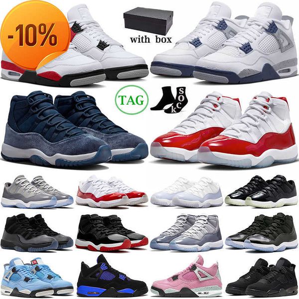og with box 4 basketball shoes cherry 11 jumpman 4s 11s midnight navy military black cat university blue pink cool grey mens trainers womens
og with box 4 basketball shoes cherry 11 jumpman 4s 11s midnight navy military black cat university blue pink cool grey mens trainers womens