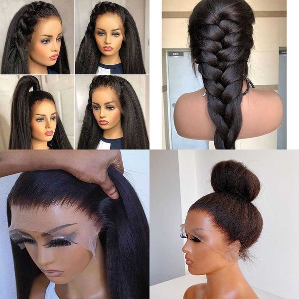lace wigs glueless long t part yaki straight hd front headband synthetic heat resistant fiber hair 13x6 front wig 221216, Black;brown
lace wigs glueless long t part yaki straight hd front headband synthetic heat resistant fiber hair 13x6 front wig 221216, Black;brown