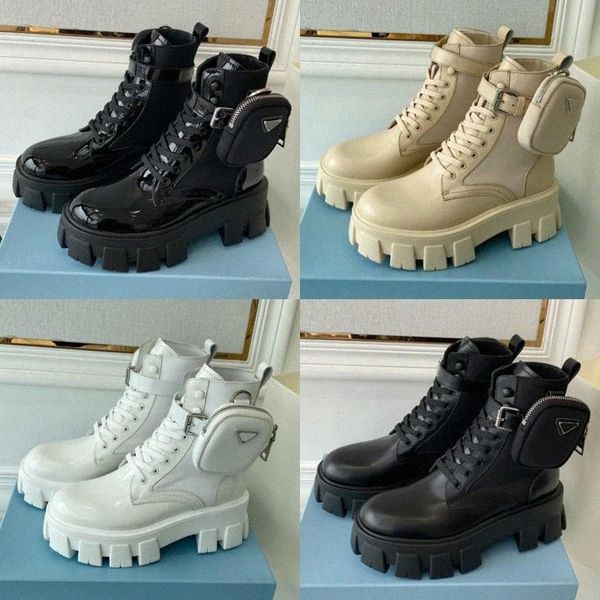 ankle combat boots platform wedges flat booties chunky leather nylon pouch lace-up round toe block heels luxury designer monolith patenusrj#, Black
ankle combat boots platform wedges flat booties chunky leather nylon pouch lace-up round toe block heels luxury designer monolith patenusrj#, Black