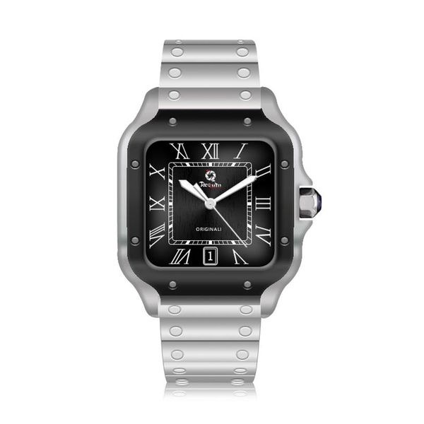 men's automatic mechanical watch requin santo silver white stainless steel strap wssa black three-hand calendar sapphire dial348i, Slivery;brown
men's automatic mechanical watch requin santo silver white stainless steel strap wssa black three-hand calendar sapphire dial348i, Slivery;brown