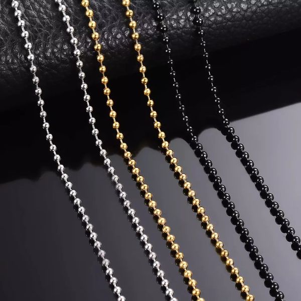 18k gold ball necklace chains 316l stainless steel chain necklace for pendant, Silver
18k gold ball necklace chains 316l stainless steel chain necklace for pendant, Silver