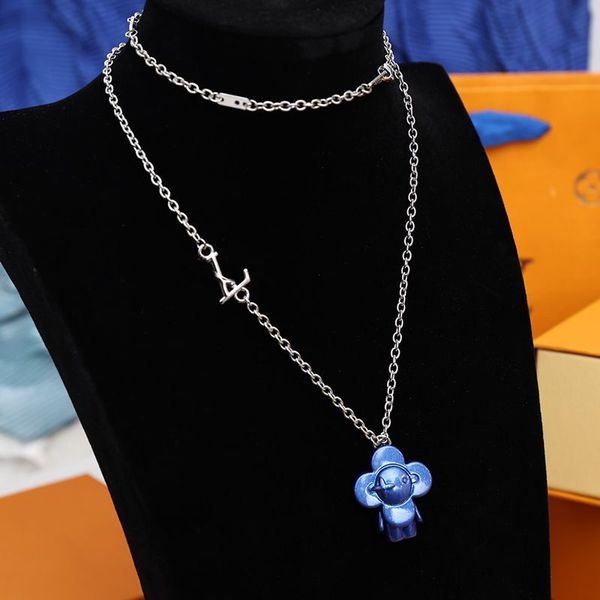 luxury designer jewelry choker chain plated stainless steel necklaces flower doll pendant fashion women wedding designe necklace 5color, Silver
luxury designer jewelry choker chain plated stainless steel necklaces flower doll pendant fashion women wedding designe necklace 5color, Silver
