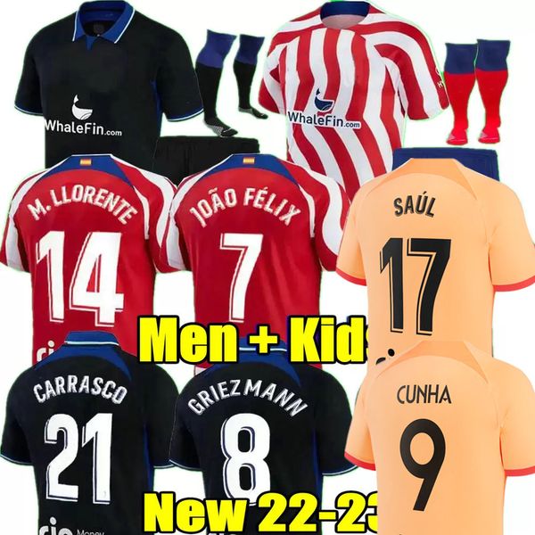r. de paul soccer jerseys 21 22 23 joao felix 2022 2023 madrids m. llorente correa camiseta football shirts men kids kit griezmann cunha car, Black;yellow
r. de paul soccer jerseys 21 22 23 joao felix 2022 2023 madrids m. llorente correa camiseta football shirts men kids kit griezmann cunha car, Black;yellow