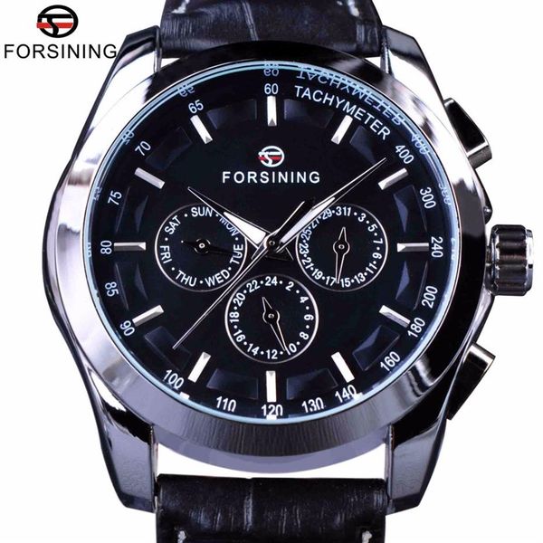 forsining classic series black genuine leather strap 3 dial 6 hands men watch brand luxury automatic mechanical watch clock235q, Slivery;brown
forsining classic series black genuine leather strap 3 dial 6 hands men watch brand luxury automatic mechanical watch clock235q, Slivery;brown