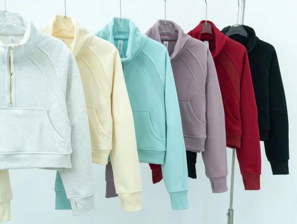 yoga sweatshirt scu ba full half zip without hoody outdoor leisure sweatshirts gym clothes women lu workout fitness thick yoga jackets exer, Black
yoga sweatshirt scu ba full half zip without hoody outdoor leisure sweatshirts gym clothes women lu workout fitness thick yoga jackets exer, Black