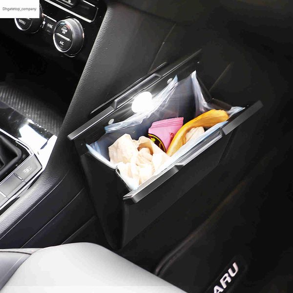 small car garbage bag front seat magnetic adsorption car trash can with light hanging leather storage pocket car accessories
small car garbage bag front seat magnetic adsorption car trash can with light hanging leather storage pocket car accessories
