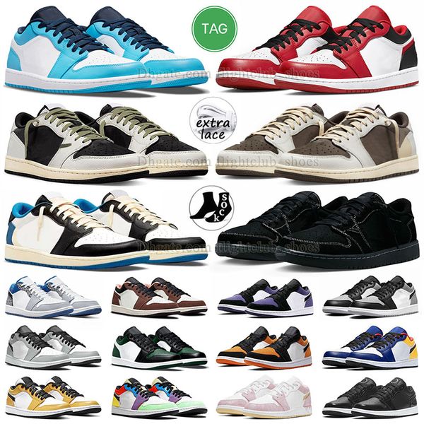 jumpman 1 low basketball shoes 1s zion williamson voodoo black phantom mens womens sneakers reverse mocha unc low og olive j1 fragment smoke