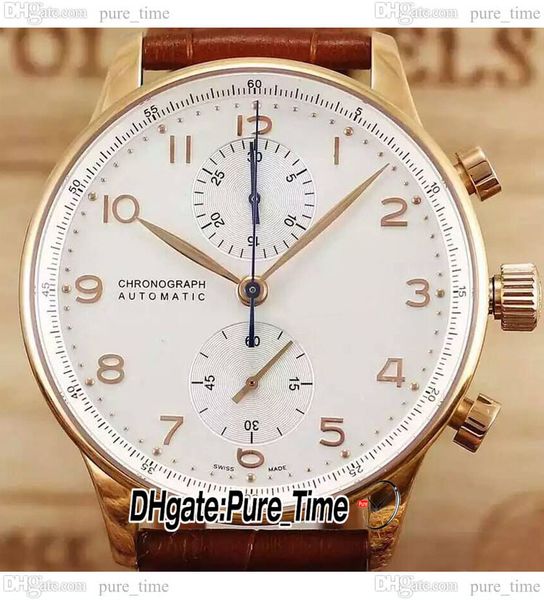 40.9mm portugieser 371480 chronograph quartz mens watch white dial champagne number markers rose gold case brown leather new watches puretim, Slivery;brown
40.9mm portugieser 371480 chronograph quartz mens watch white dial champagne number markers rose gold case brown leather new watches puretim, Slivery;brown