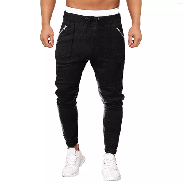 men's pants in men's fashion solid color sweater sweatpants drawstring sports streetwear gym clothes trousers, Black
men's pants in men's fashion solid color sweater sweatpants drawstring sports streetwear gym clothes trousers, Black