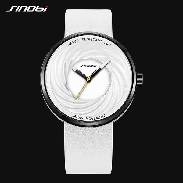 sinobi fashion watch women big dial new creative eddy design leather strap white watches casual relojes para mujer242l, Slivery;brown
sinobi fashion watch women big dial new creative eddy design leather strap white watches casual relojes para mujer242l, Slivery;brown