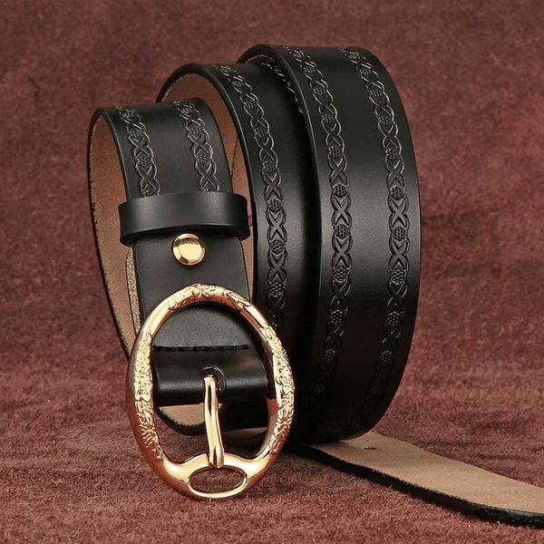 28mm belt women's retro versatile black casual round buckle wide belt zk--064for man woman, Black;brown
28mm belt women's retro versatile black casual round buckle wide belt zk--064for man woman, Black;brown