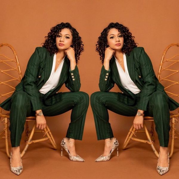 celebrity women blazer suits green stripes custom made evening party formal birthday work wear 2 pieces, Black;red
celebrity women blazer suits green stripes custom made evening party formal birthday work wear 2 pieces, Black;red