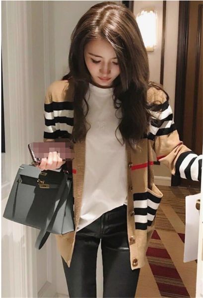 designer women's sweaters high-end casual dresses classic stripe plaid knits women's cardigan jackets women skirt frocks blouses s, Black;gray
designer women's sweaters high-end casual dresses classic stripe plaid knits women's cardigan jackets women skirt frocks blouses s, Black;gray